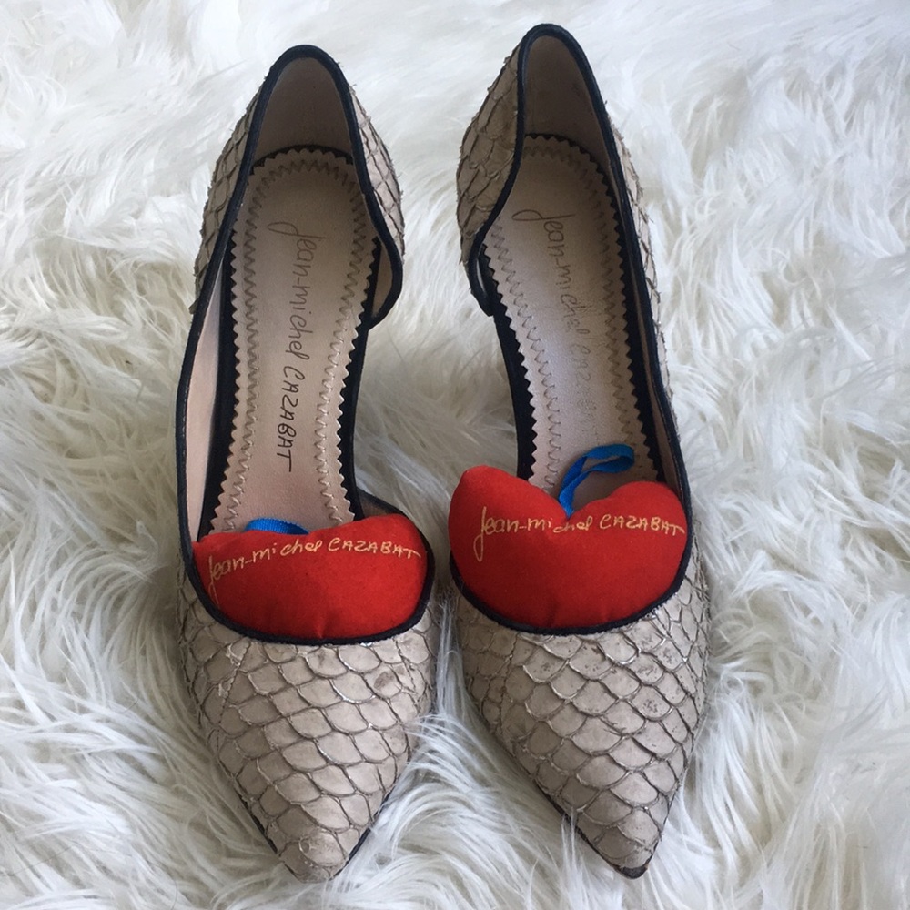Jean-Michel Cazabat Scale Print Pumps